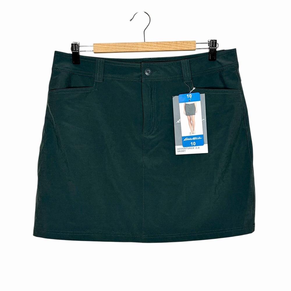 Eddie Bauer Adventurer 2.0 Skort Black Womens 10 Hiking Outdoor Camping Skirt